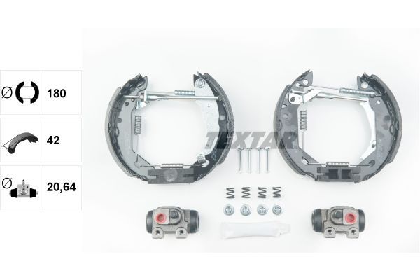 Stabdžių trinkelių komplektas TEXTAR 84031804