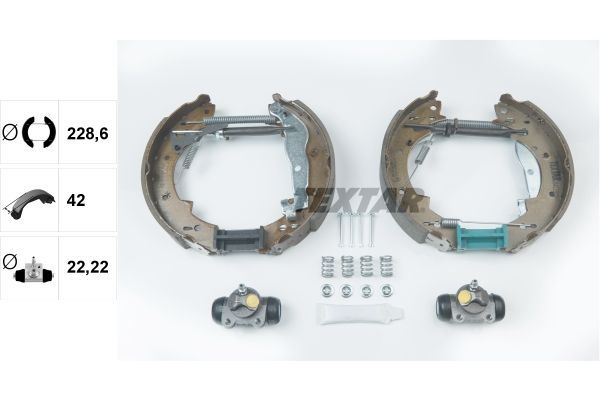 Stabdžių trinkelių komplektas TEXTAR 84033800