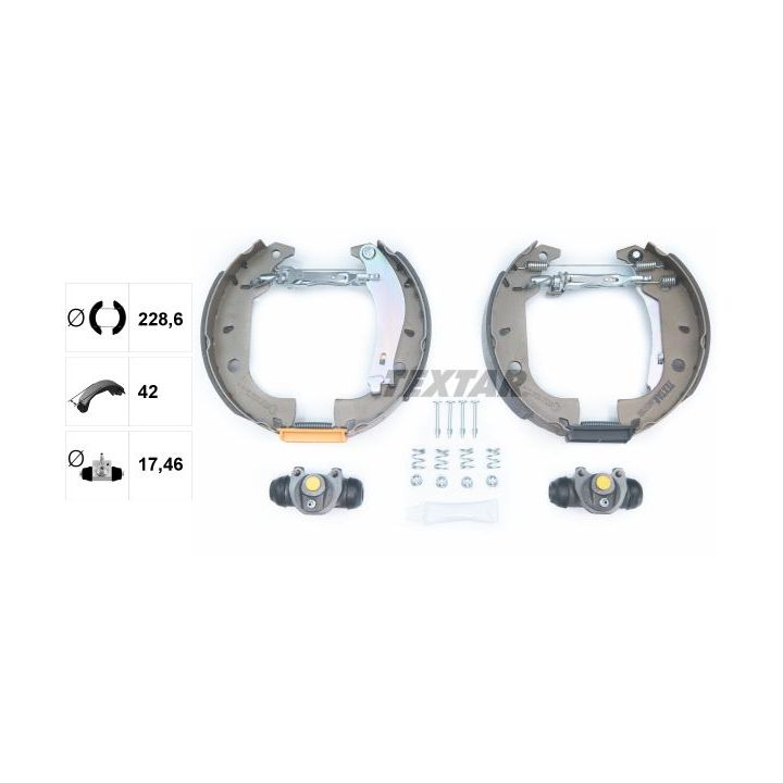 Stabdžių trinkelių komplektas TEXTAR 84037000