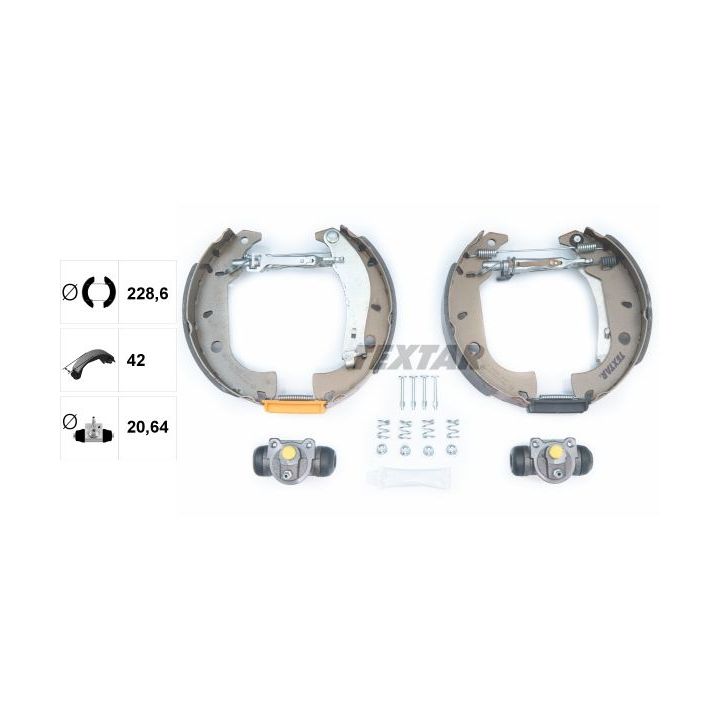 Stabdžių trinkelių komplektas TEXTAR 84037003