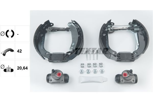 Stabdžių trinkelių komplektas TEXTAR 84037405