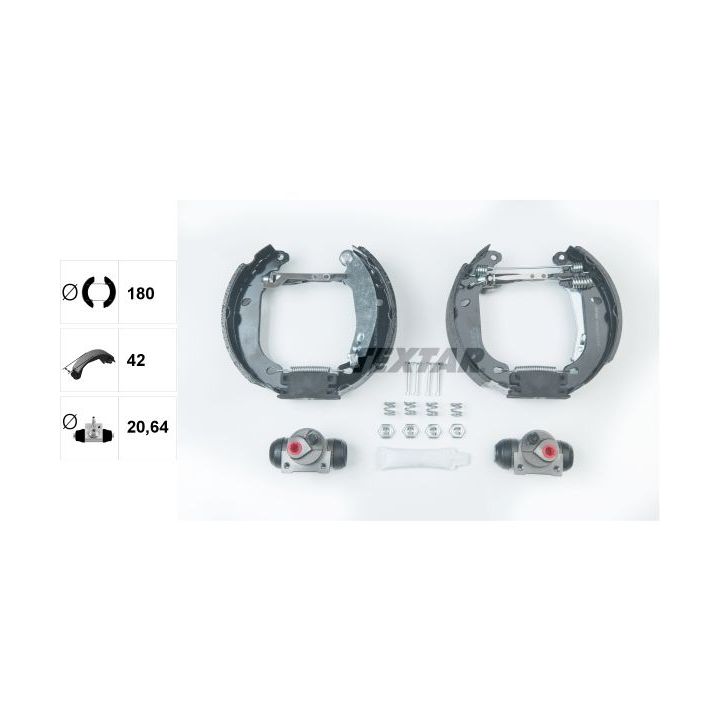 Stabdžių trinkelių komplektas TEXTAR 84037406