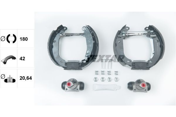 Stabdžių trinkelių komplektas TEXTAR 84037406