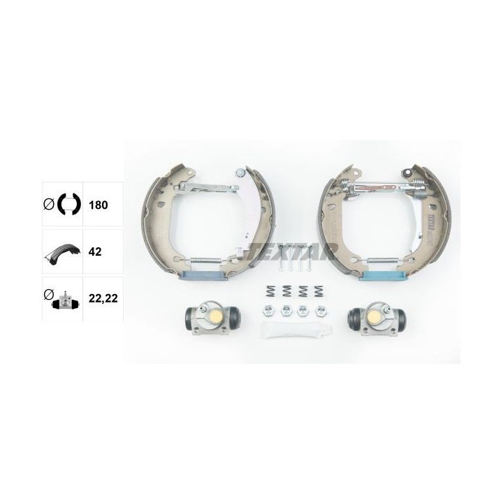 Stabdžių trinkelių komplektas TEXTAR 84037407