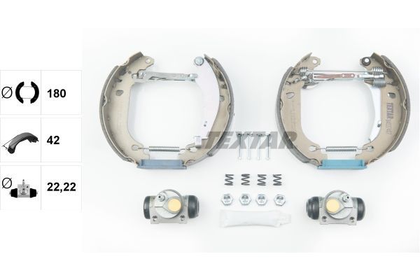 Stabdžių trinkelių komplektas TEXTAR 84037407