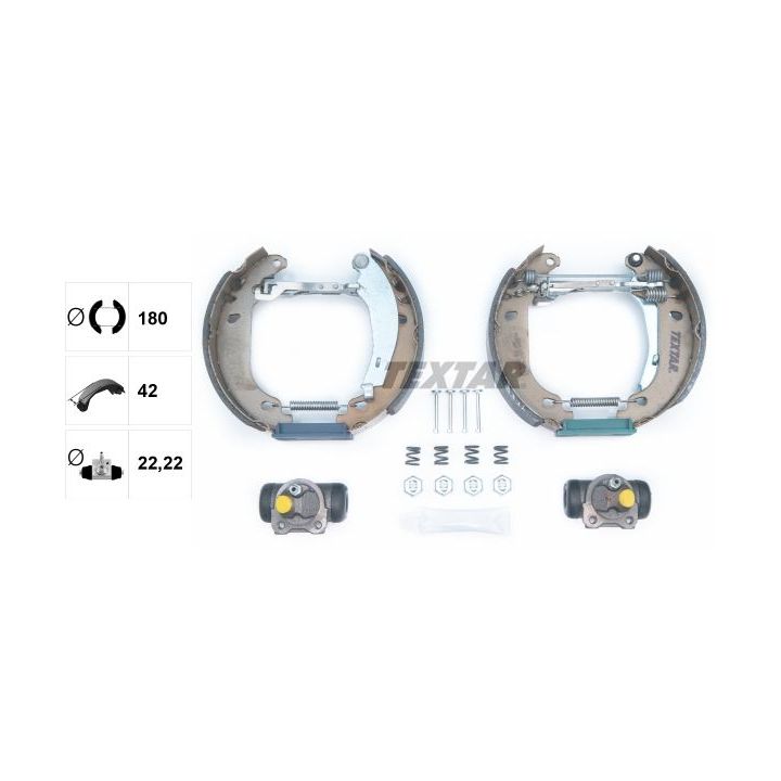 Stabdžių trinkelių komplektas TEXTAR 84037411