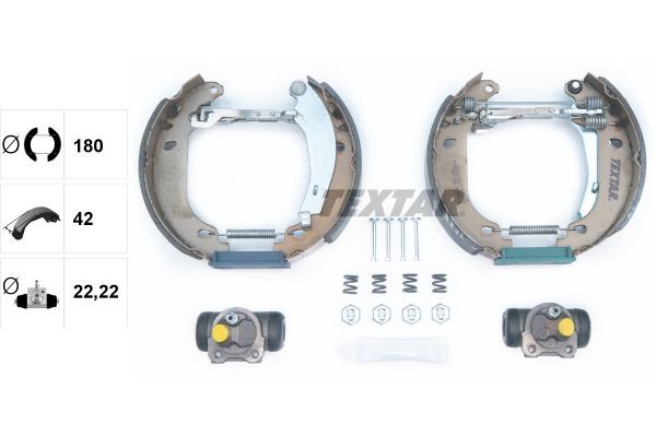 Stabdžių trinkelių komplektas TEXTAR 84037411