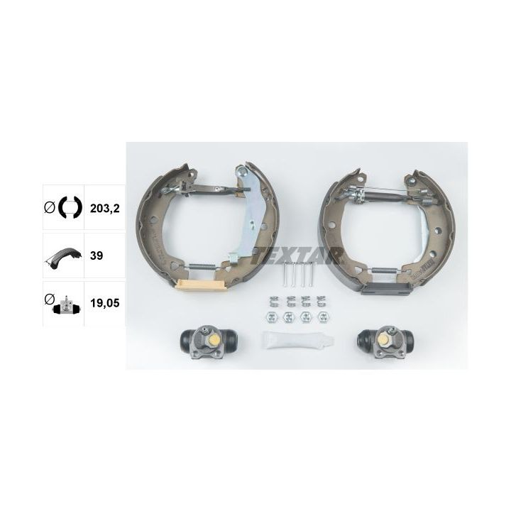 Stabdžių trinkelių komplektas TEXTAR 84037902