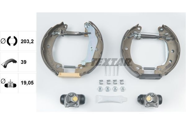 Stabdžių trinkelių komplektas TEXTAR 84037902