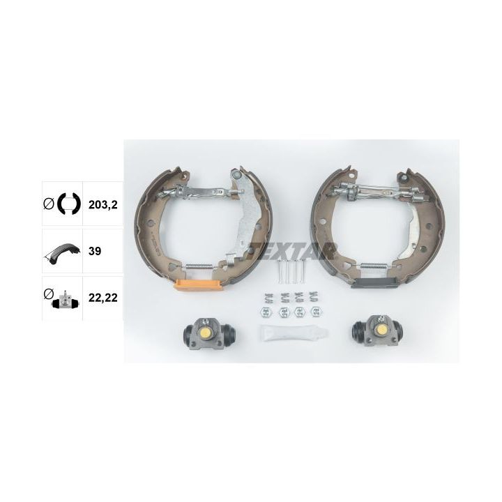 Stabdžių trinkelių komplektas TEXTAR 84037903