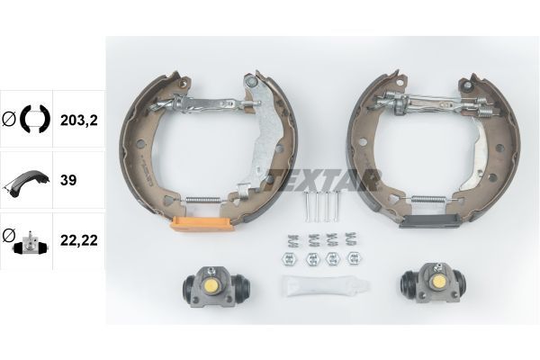 Stabdžių trinkelių komplektas TEXTAR 84037903