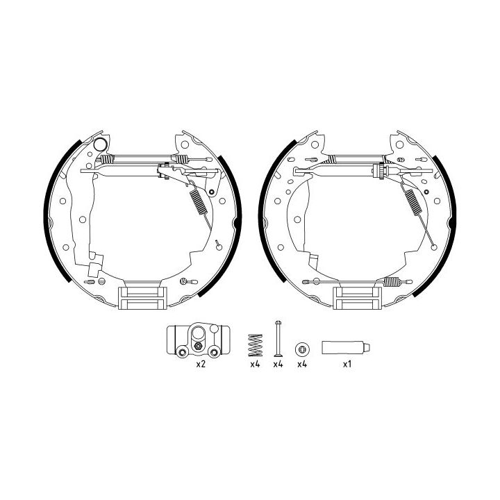 Stabdžių trinkelių komplektas TEXTAR 84041200