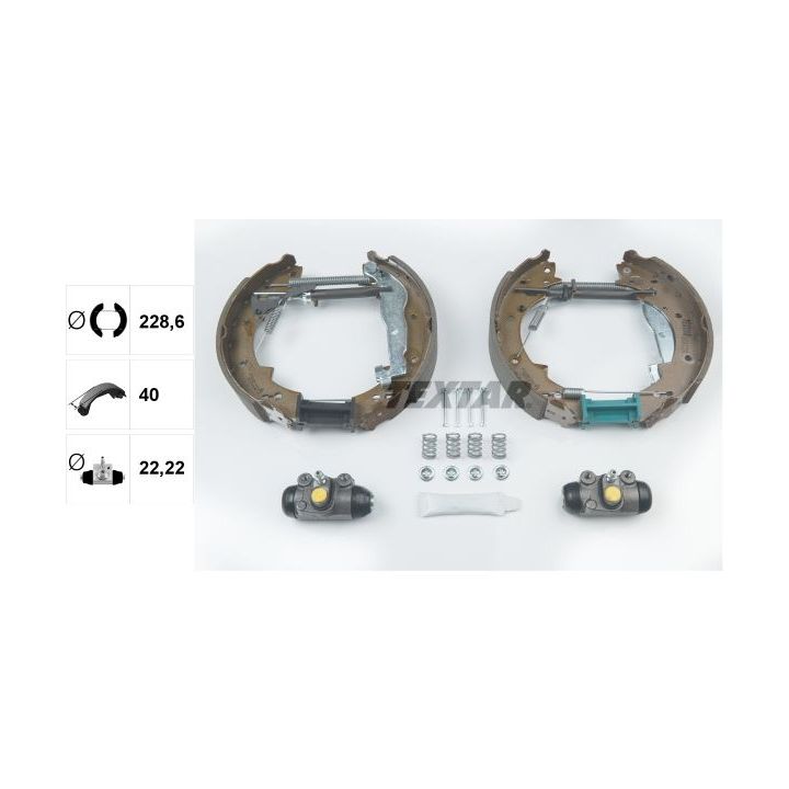 Stabdžių trinkelių komplektas TEXTAR 84041200