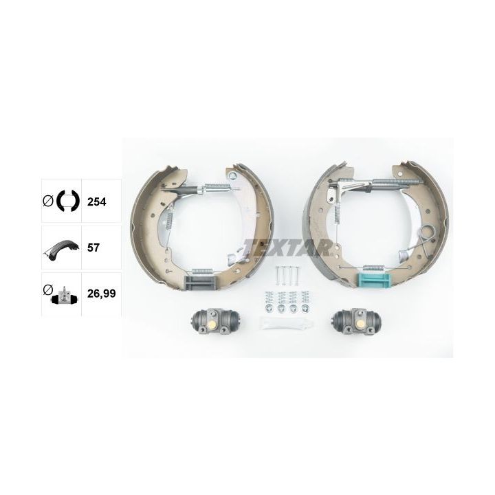 Stabdžių trinkelių komplektas TEXTAR 84047901