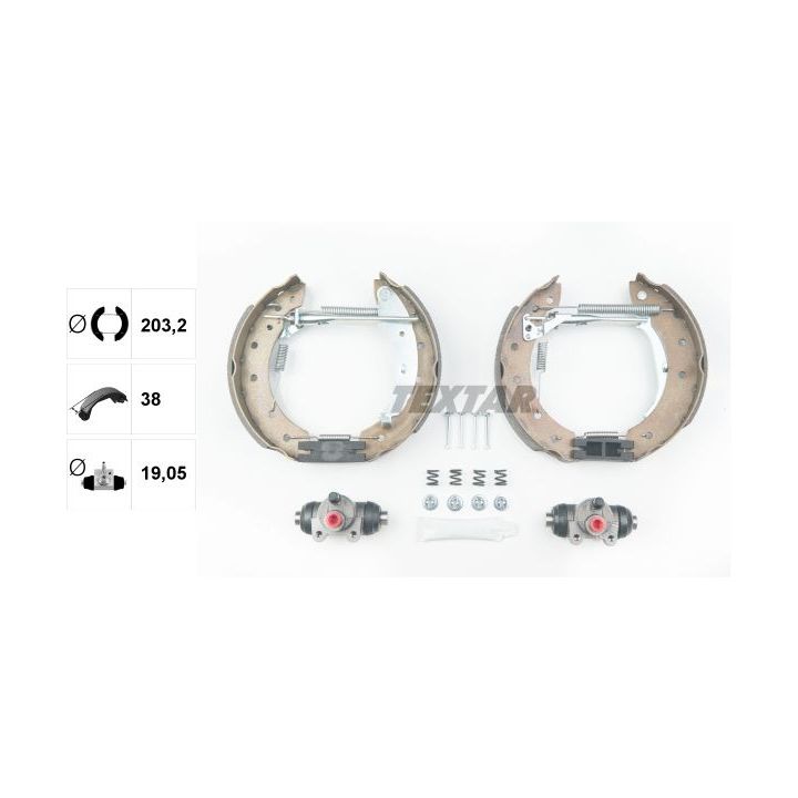 Stabdžių trinkelių komplektas TEXTAR 84048000