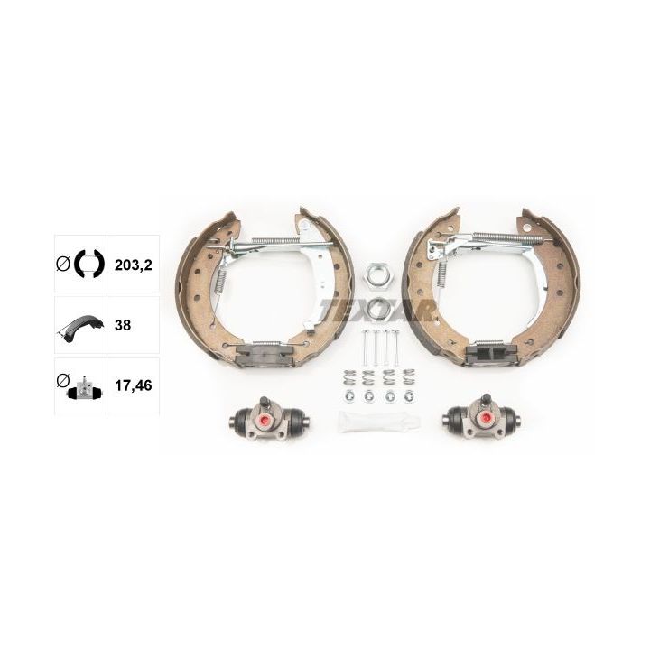 Stabdžių trinkelių komplektas TEXTAR 84048002