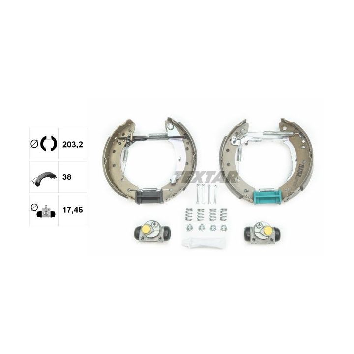 Stabdžių trinkelių komplektas TEXTAR 84048008