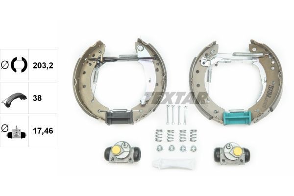 Stabdžių trinkelių komplektas TEXTAR 84048008