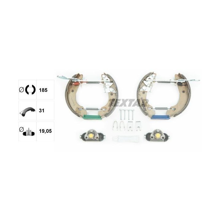 Stabdžių trinkelių komplektas TEXTAR 84048400