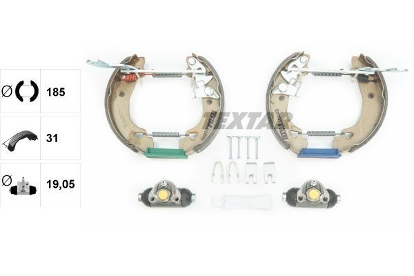 Stabdžių trinkelių komplektas TEXTAR 84048400