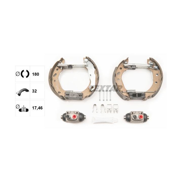 Stabdžių trinkelių komplektas TEXTAR 84048800