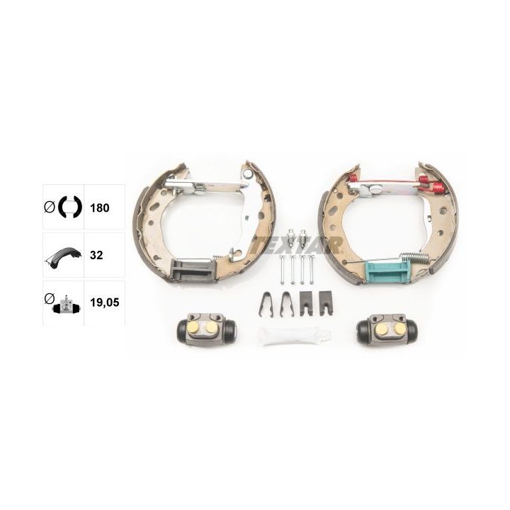 Stabdžių trinkelių komplektas TEXTAR 84048801