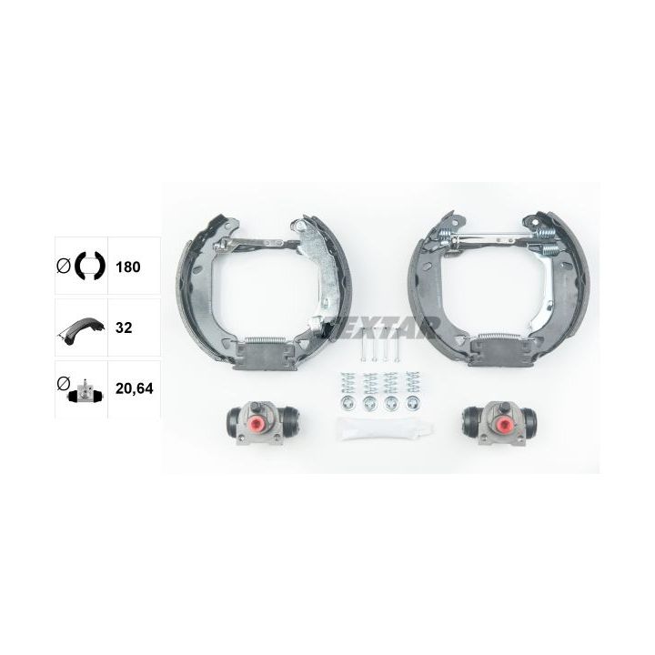 Stabdžių trinkelių komplektas TEXTAR 84049103