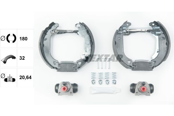 Stabdžių trinkelių komplektas TEXTAR 84049103