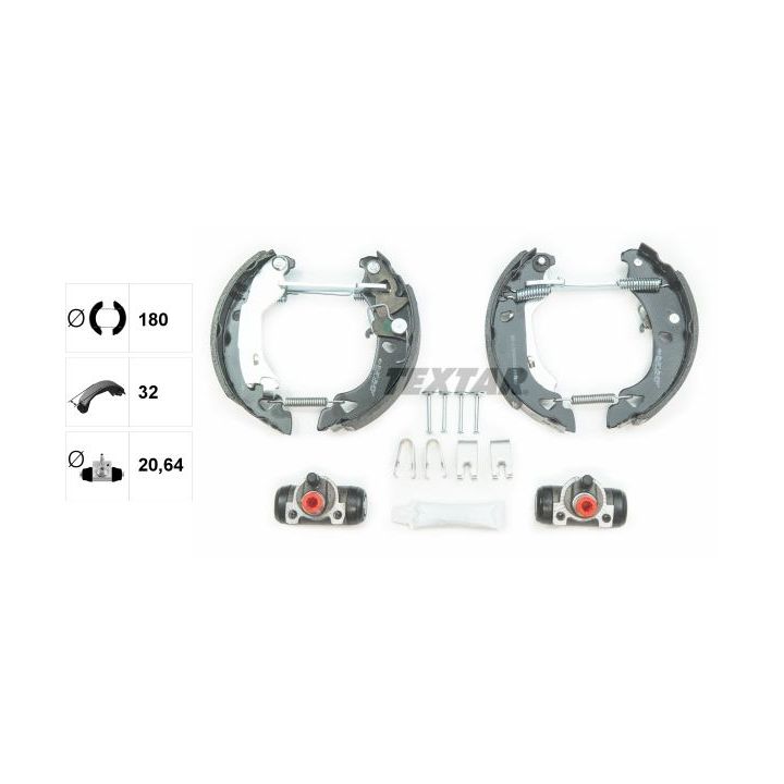 Stabdžių trinkelių komplektas TEXTAR 84049200