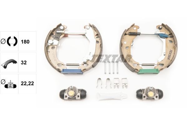 Stabdžių trinkelių komplektas TEXTAR 84049201