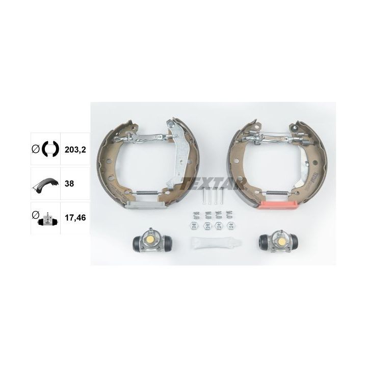 Stabdžių trinkelių komplektas TEXTAR 84049500