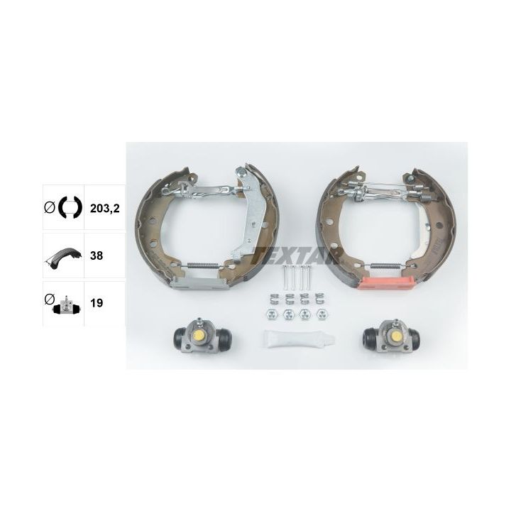 Stabdžių trinkelių komplektas TEXTAR 84049501