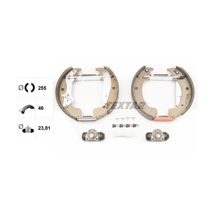 Stabdžių trinkelių komplektas TEXTAR 84049901