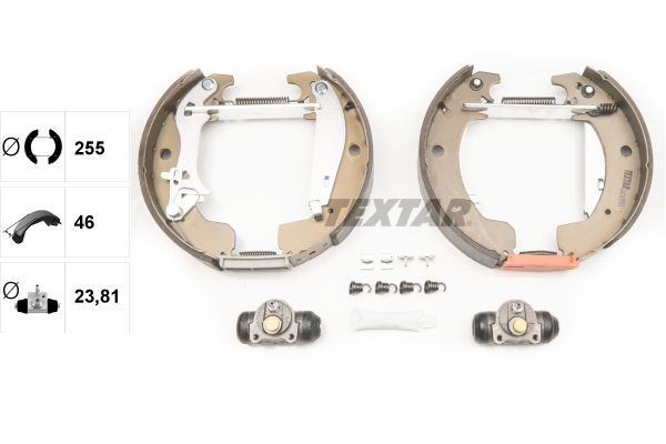 Stabdžių trinkelių komplektas TEXTAR 84049901