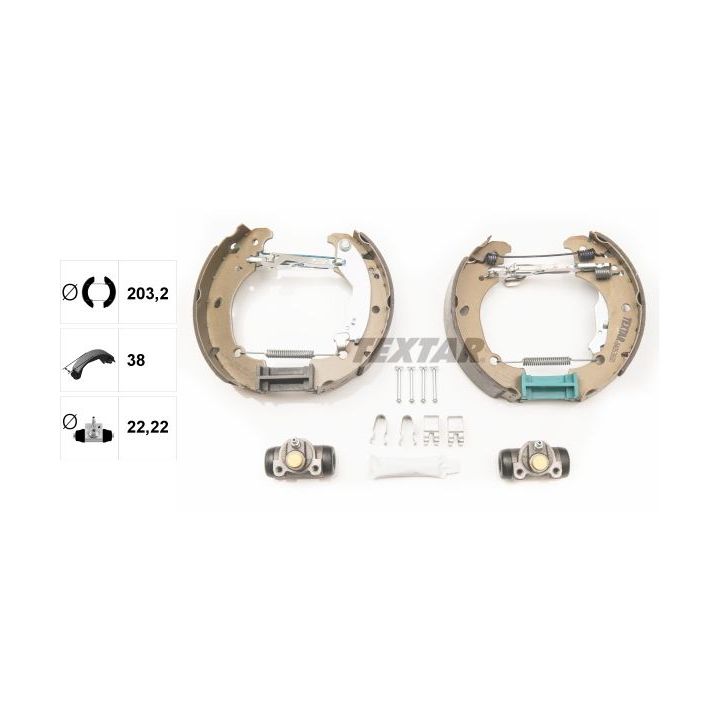 Stabdžių trinkelių komplektas TEXTAR 84053600