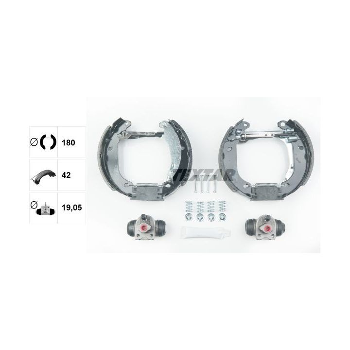 Stabdžių trinkelių komplektas TEXTAR 84053700