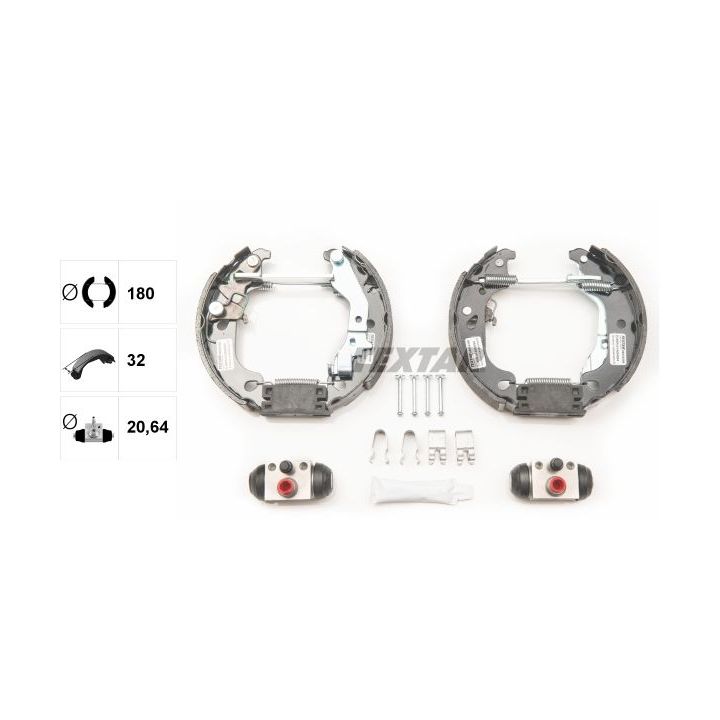 Stabdžių trinkelių komplektas TEXTAR 84054300