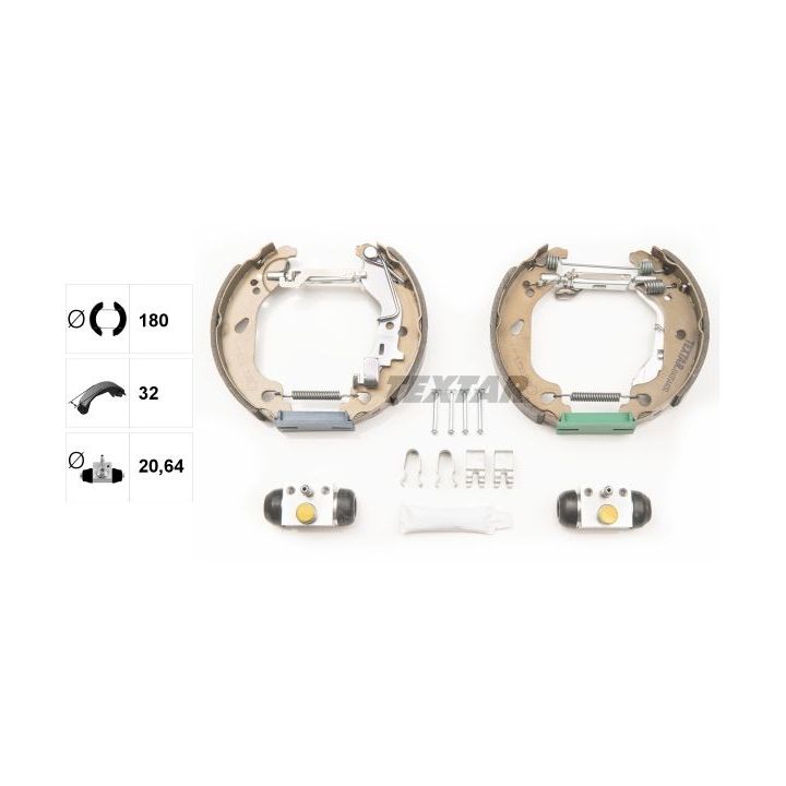 Stabdžių trinkelių komplektas TEXTAR 84054400