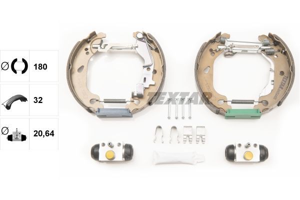 Stabdžių trinkelių komplektas TEXTAR 84054400