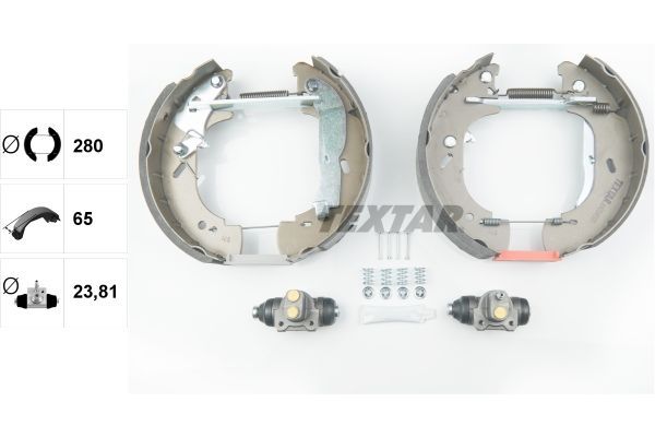 Stabdžių trinkelių komplektas TEXTAR 84054500