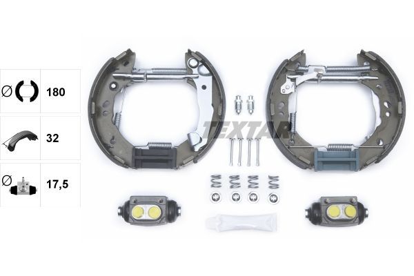 Stabdžių trinkelių komplektas TEXTAR 84056800