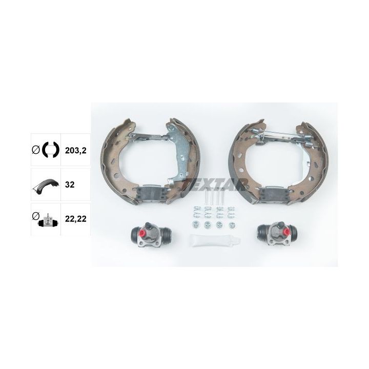 Stabdžių trinkelių komplektas TEXTAR 84057401