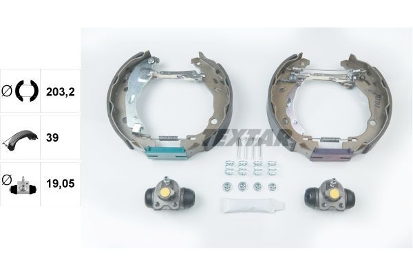 Stabdžių trinkelių komplektas TEXTAR 84060201