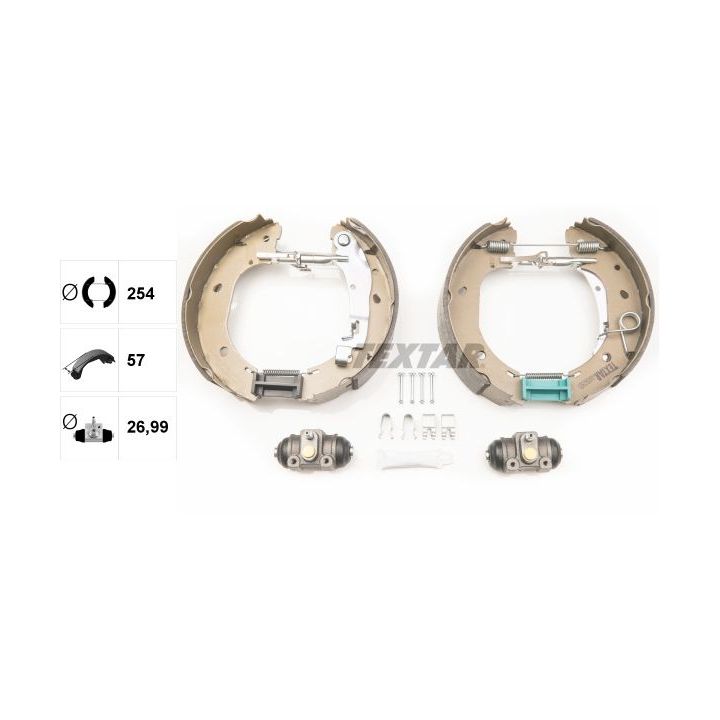 Stabdžių trinkelių komplektas TEXTAR 84060900