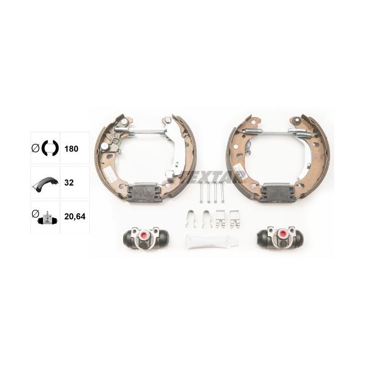 Stabdžių trinkelių komplektas TEXTAR 84061000