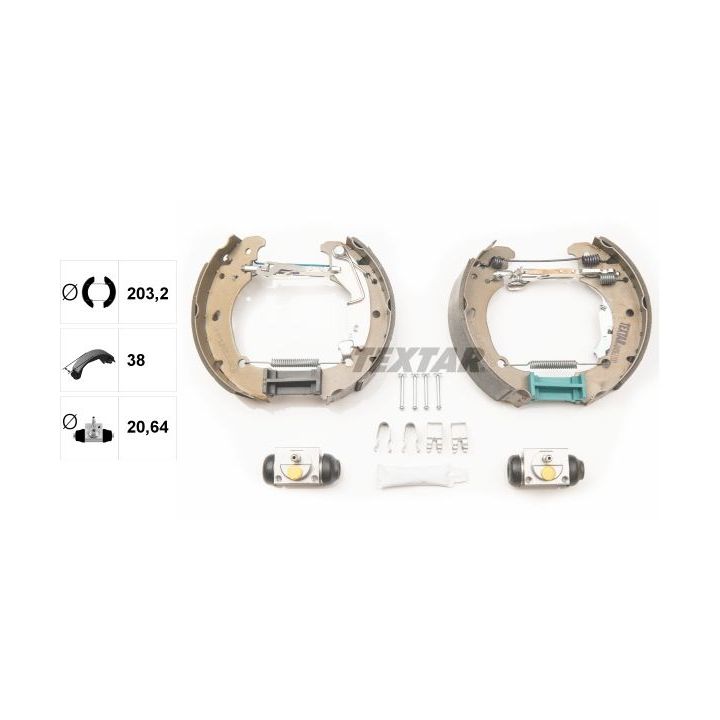 Stabdžių trinkelių komplektas TEXTAR 84061100