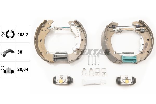 Stabdžių trinkelių komplektas TEXTAR 84061100