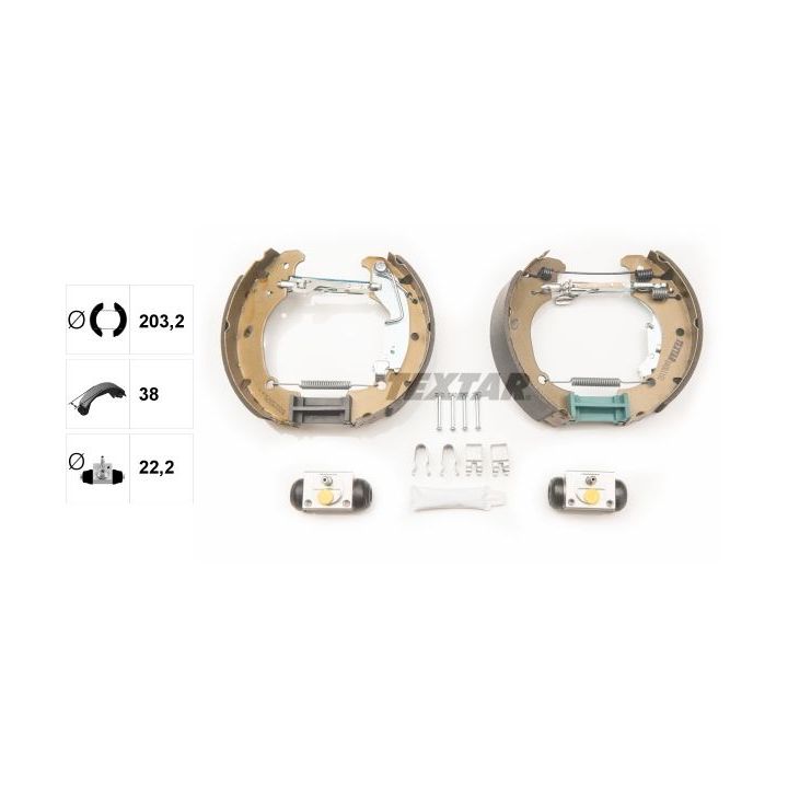 Stabdžių trinkelių komplektas TEXTAR 84061101