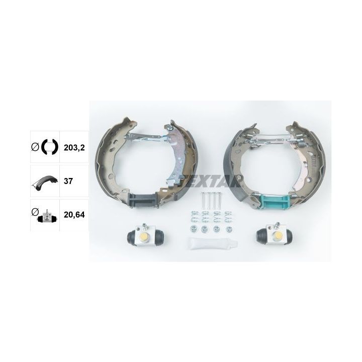 Stabdžių trinkelių komplektas TEXTAR 84061600
