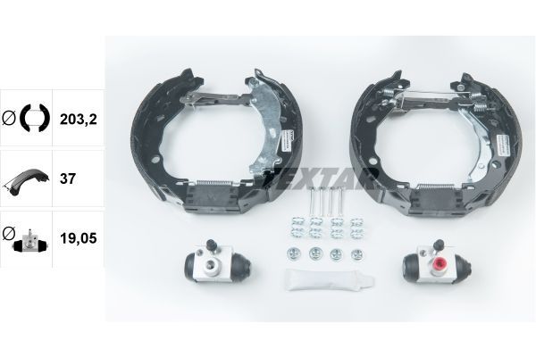 Stabdžių trinkelių komplektas TEXTAR 84061601